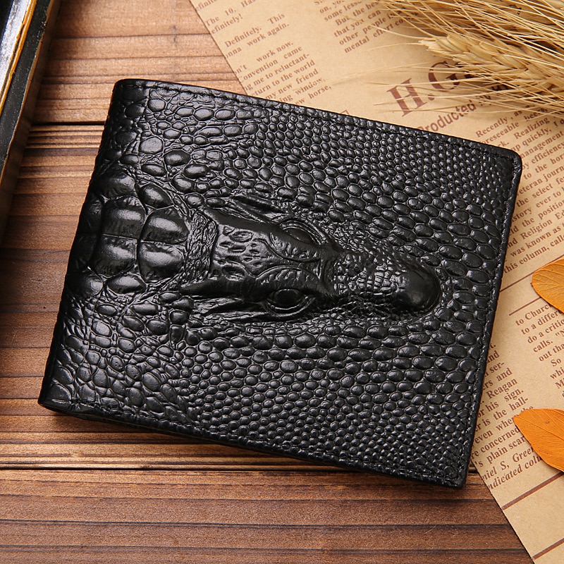 Wallet deals crocodile leather