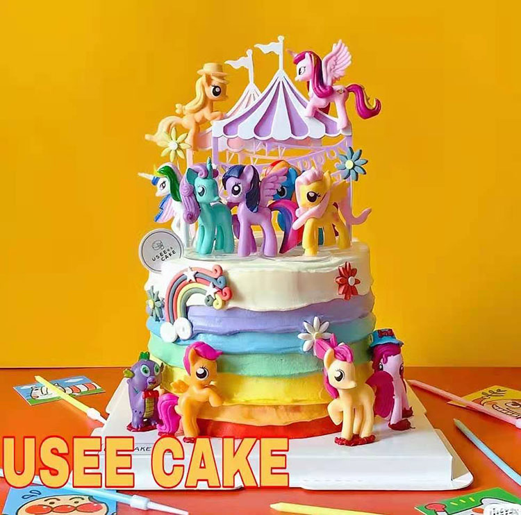 Pinkie Pie Figurine - My Little Pony cake topper figure | Sugar & Ice