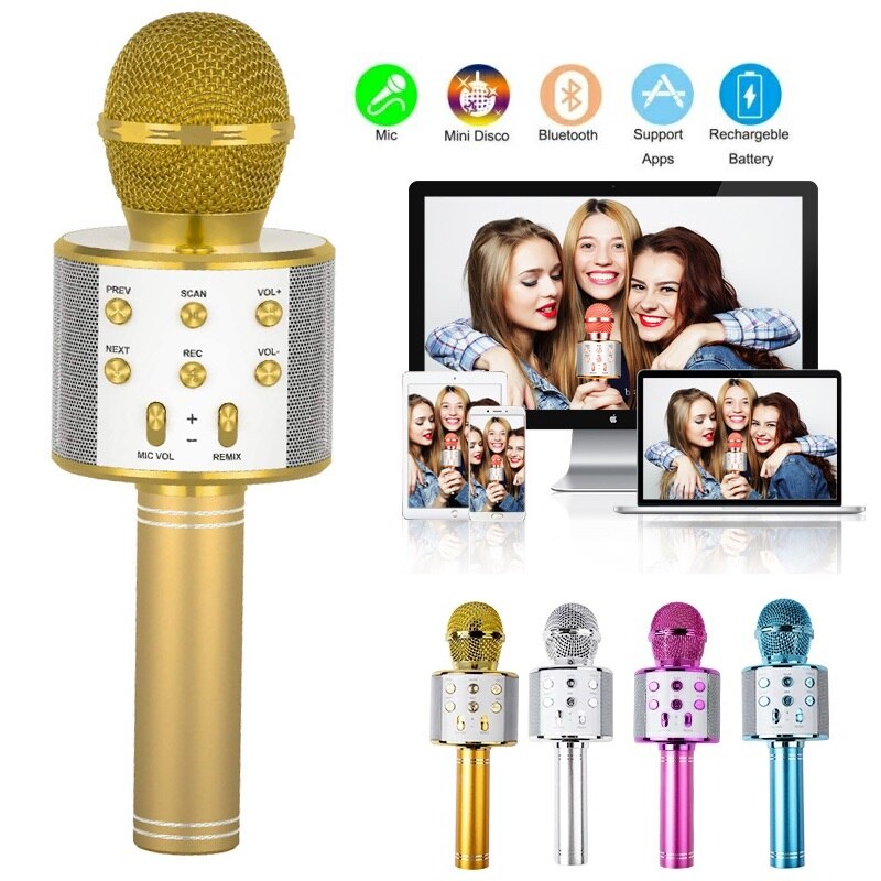 Chuyên Nghiệp Micro Karaoke Di Động Bluetooth