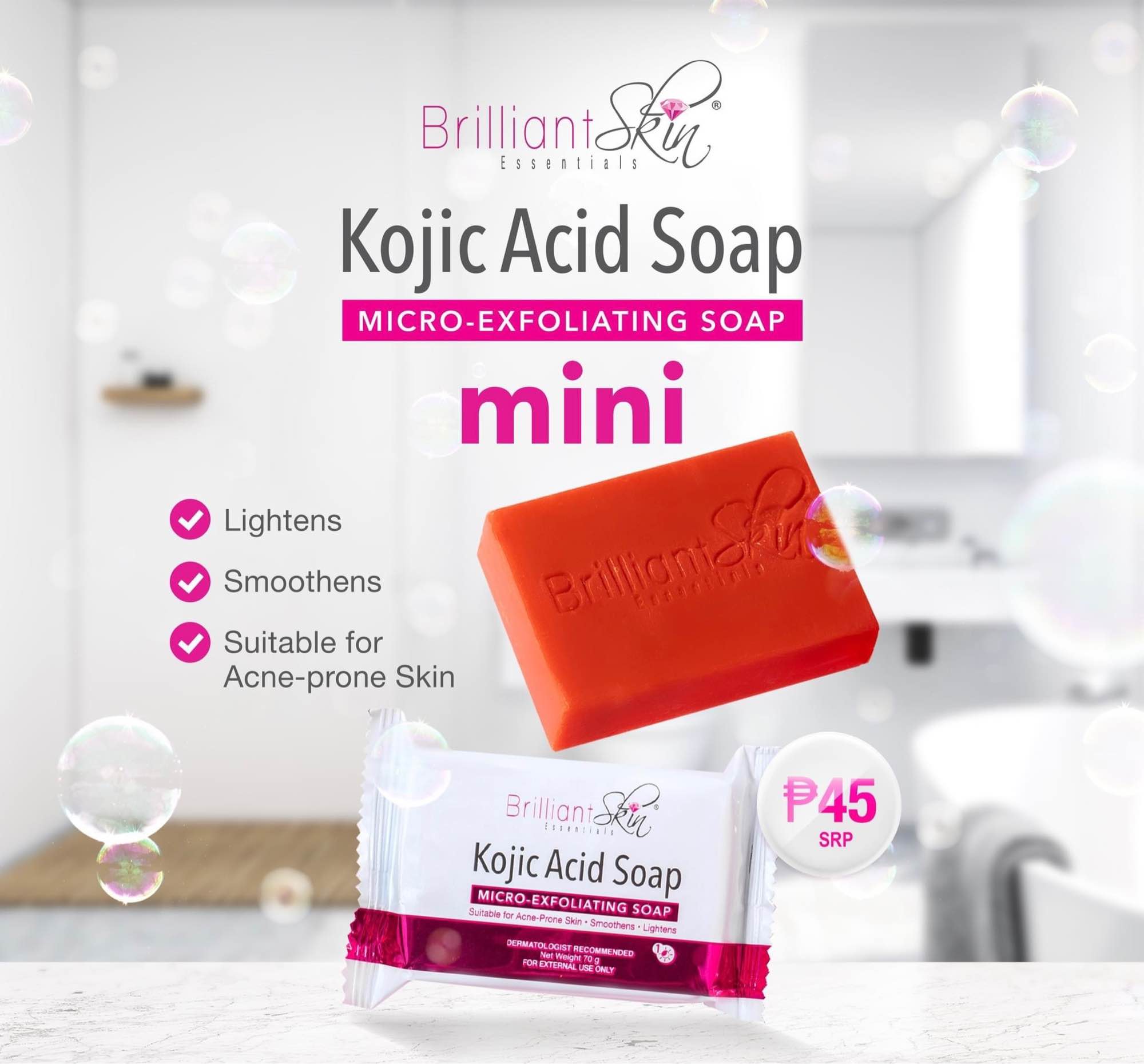 Brilliant Kojic Acid Soap 70g