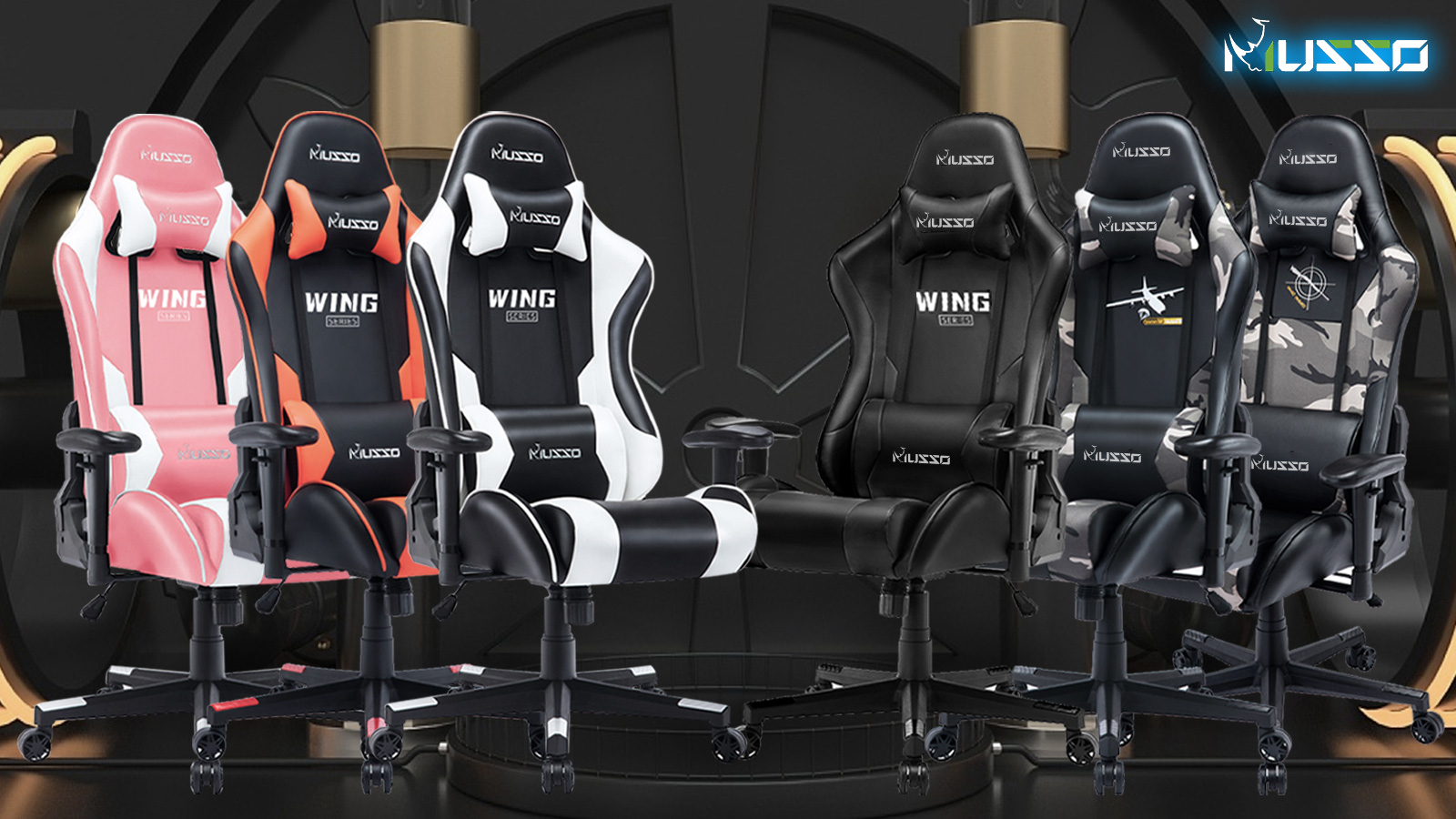 Musso Gaming Chair Adjustable Esports XL Gamer Chair Adults Racing Video Game Chair Large Size PU Leather High Back Executive Office Chair Lazada PH