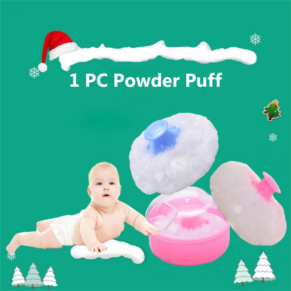 VEC6ZXI36 Practical Baby Skin Care Container Body Soft Tool Baby Powder Puff Infant Puff Newborn Product Sponge Case