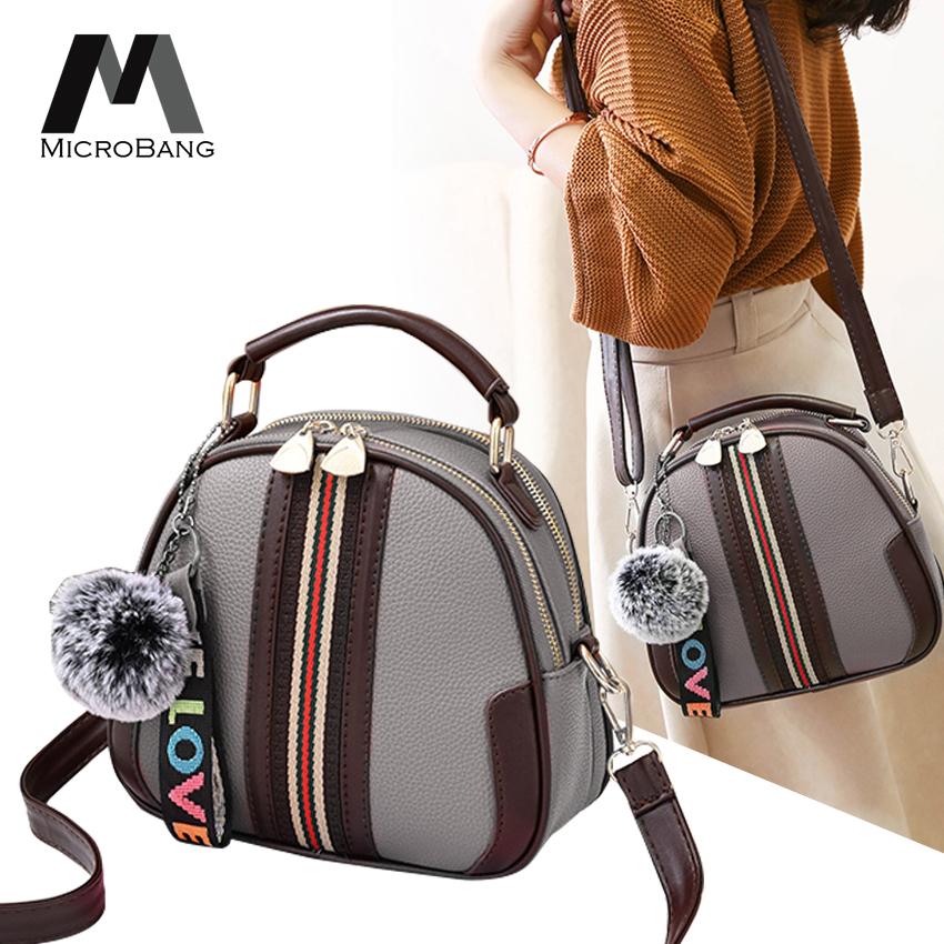 กระเป๋าเป้สะพายหลัง นักเรียน ผู้หญิง วัยรุ่น นราธิวาส MicroBang Fashion กระเป๋าสะพายพาดลำตัว Leather Bag Tote Messenger Shoulder bag