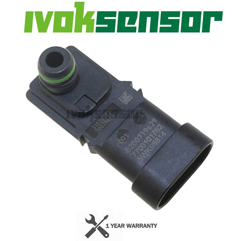 Boost Map Manifold Air Pressure Sensor Replacement 8200719629 7700101762 5WK96814 for Dacia for Renault for Vauxhall 