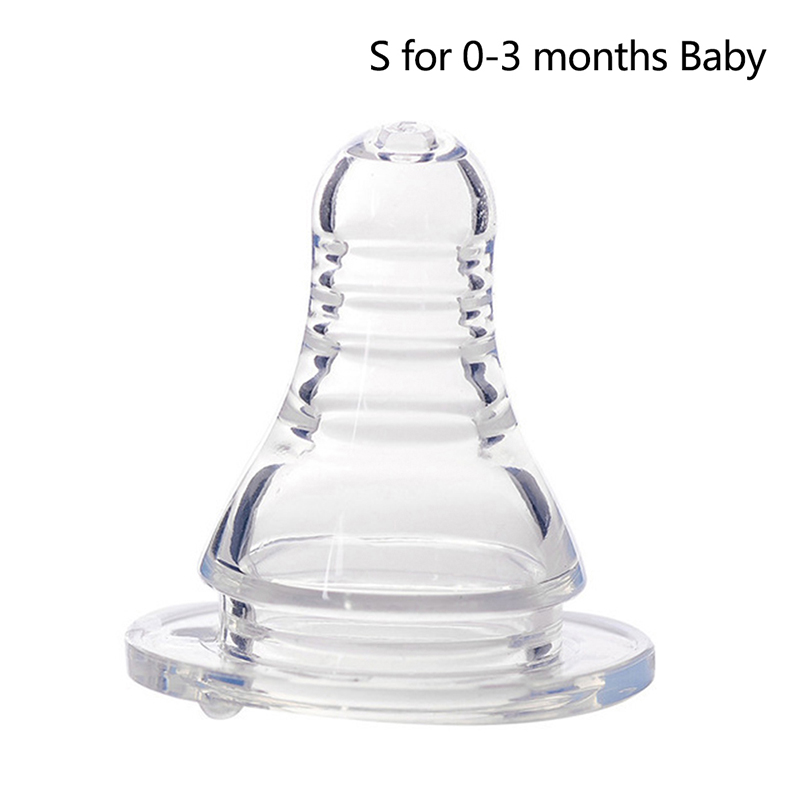 Bình sữa cho bé thay thế núm vú núm vú silicon mềm dẻo tự nhiên