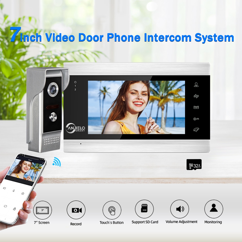 LZ】 Video Intercoms For Home WIFI Wireless Video Door Bell Tuya Smart Outdoor  Wired Doorbell Camera Intercoms For The Apartment Lazada PH