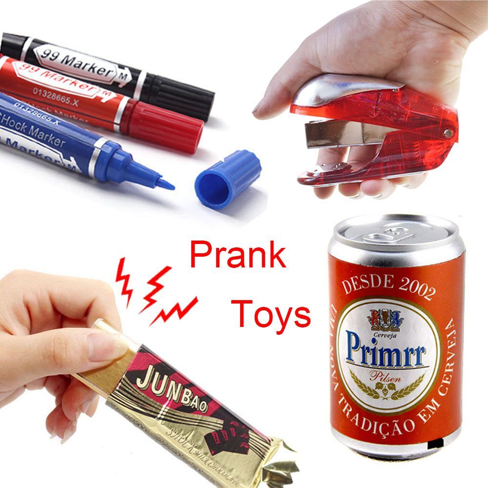 Shock Pen and Marker Prank Funny Pens Gag Gift - Fool Friends and Make Family Laugh with Electric Shocking Practical Joke Toys - April Fools' Day