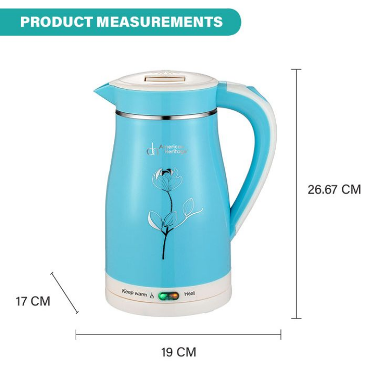 American Heritage Cordless Kettle with Switch Controlled Boil