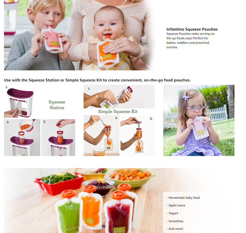 infantino baby food pouches