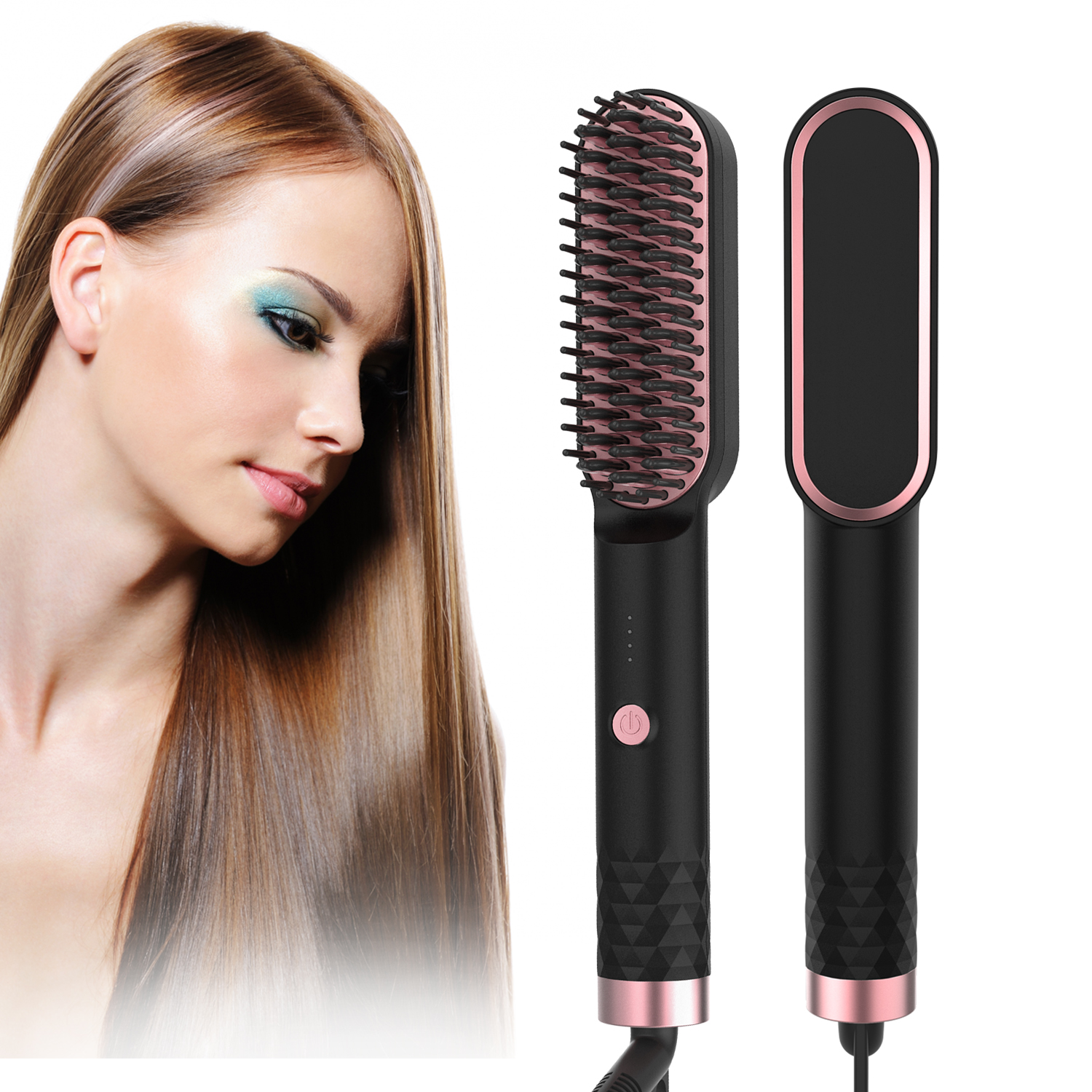 Electric Hair Straightener heating comb straight hair comb hair styling  curly hair styling tools for men and women | Lazada PH