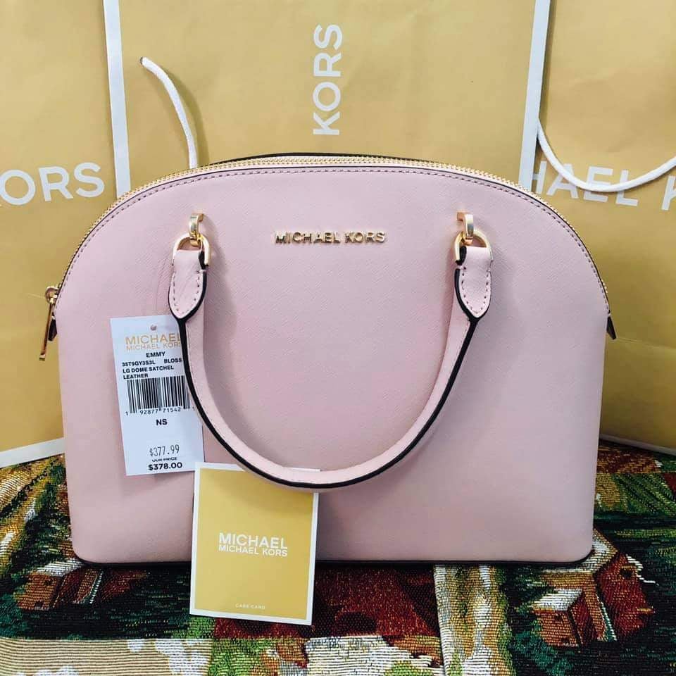 Michael Kors Emmy Dome Satchel Large in Saffiano Leather Review 