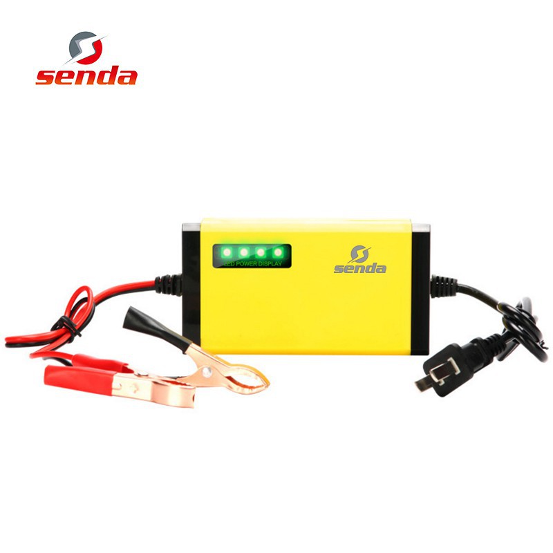 TREND SOLUTIONS PH - 12V 10A Auto Fast Smart Dual Display Lead-Acid Battery  Charger for Car Motorcycle | Portable Motor Battery Charger | Three Stage  Pulse Charging Battery Charger for vehicles |