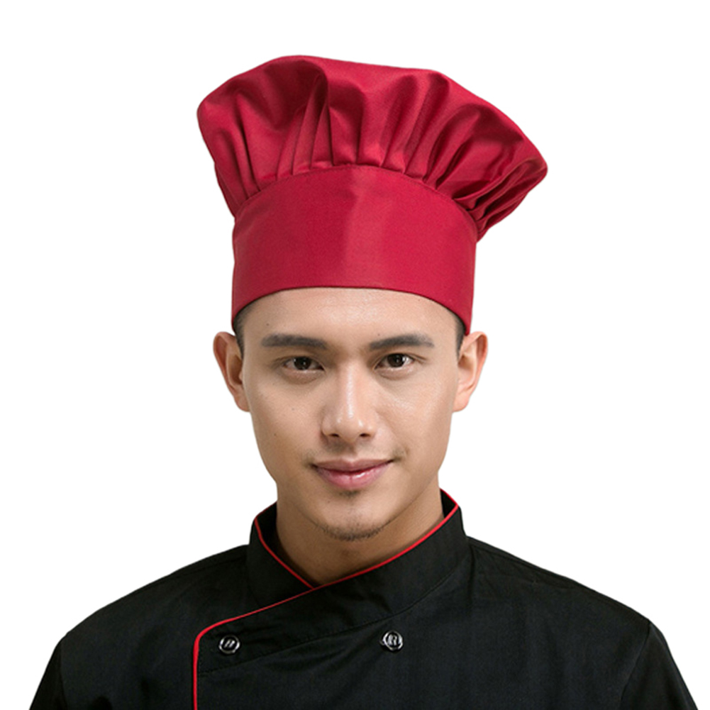 มืออาชีพยืดหยุ่นผู้หญิงผู้ชายจีบหมวกทำงานครัวทำอาหารเบเกอร์หมวกเชฟ