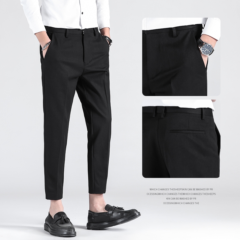 Korean Classic Mens Trousers  Business Casual Brown Pants  Korean Mens  Classic Pants  Casual Pants  Aliexpress