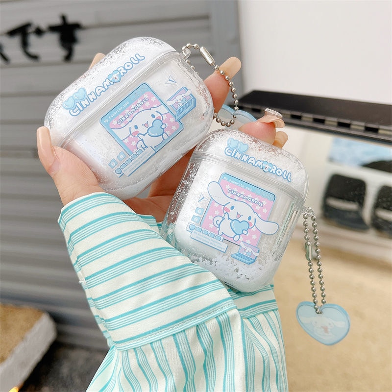 Sanrio Cinnamoroll Quicksand Apple AirPods 3 Ốp Apple AirPods 1 2 Ốp AirPods Pro Phụ Kiện Tai Nghe iPhone