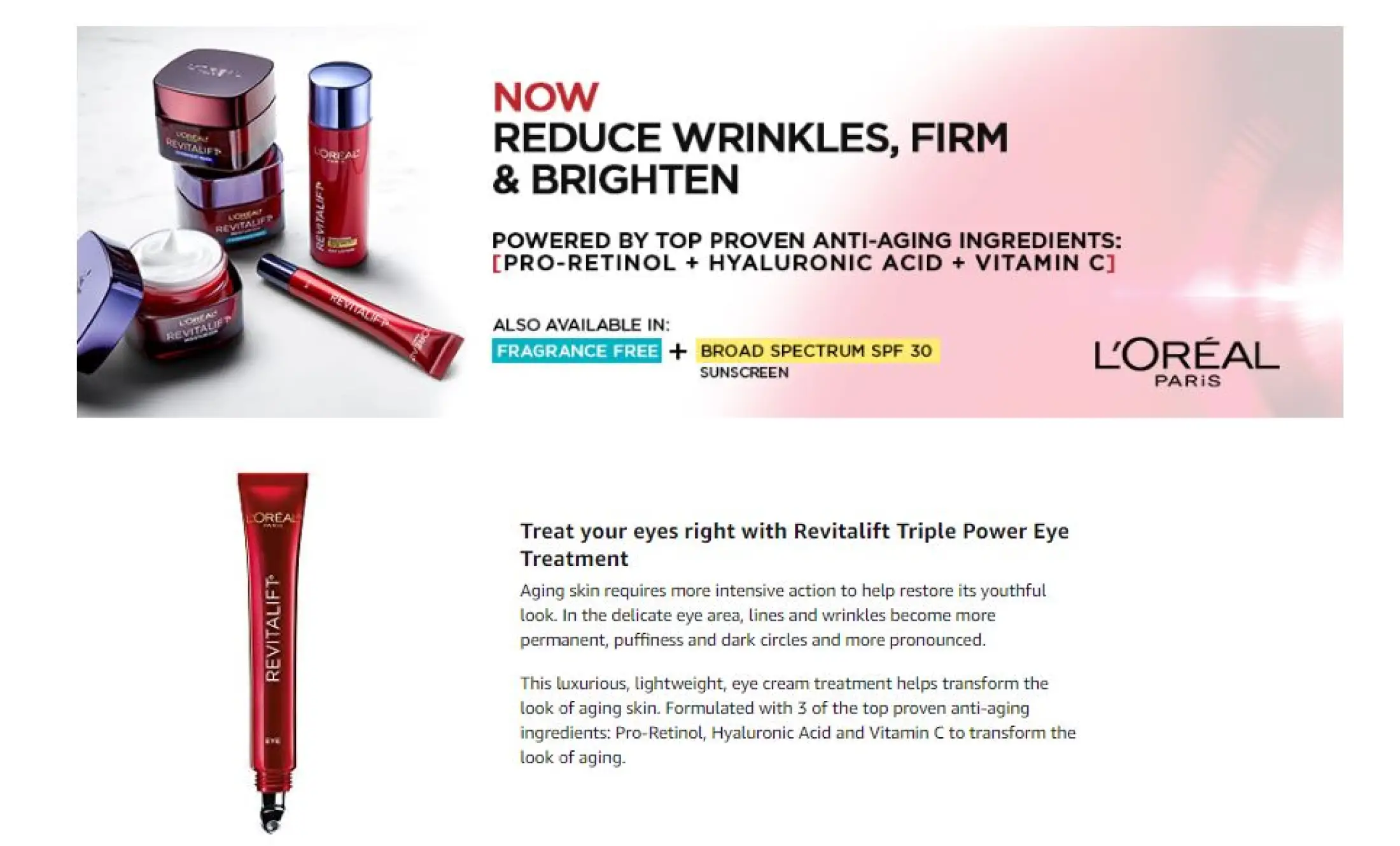 triple power eye cream