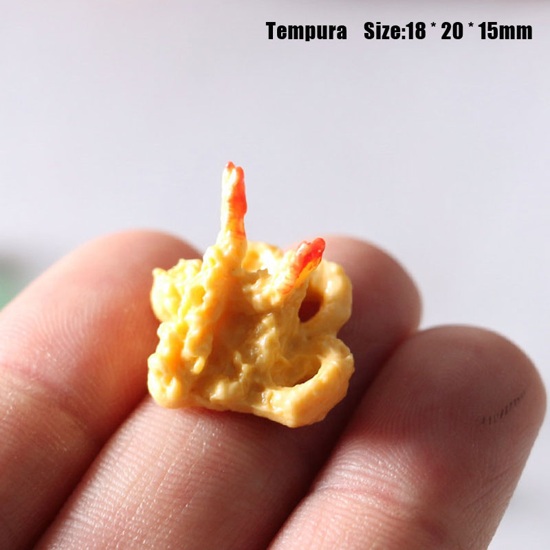 TANG Dollhouse Miniature Food Japanese Sushi Sashimi Tempura Bento Doll Kitchen Toy