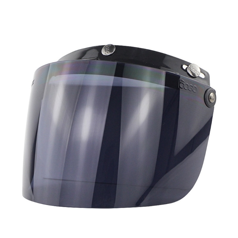 Windproof 3-snap Kính chống chói lá chắn cho mũ bảo hiểm xe máy lật lên