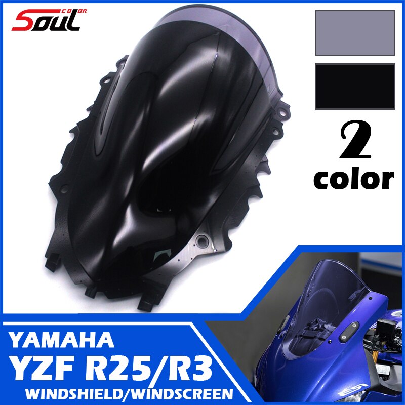 Xe máy visor kính chắn gió kính chắn gió phù hợp cho yamaha yzf r25 r3 2019 2020 2021 2022 19-22 đôi bule