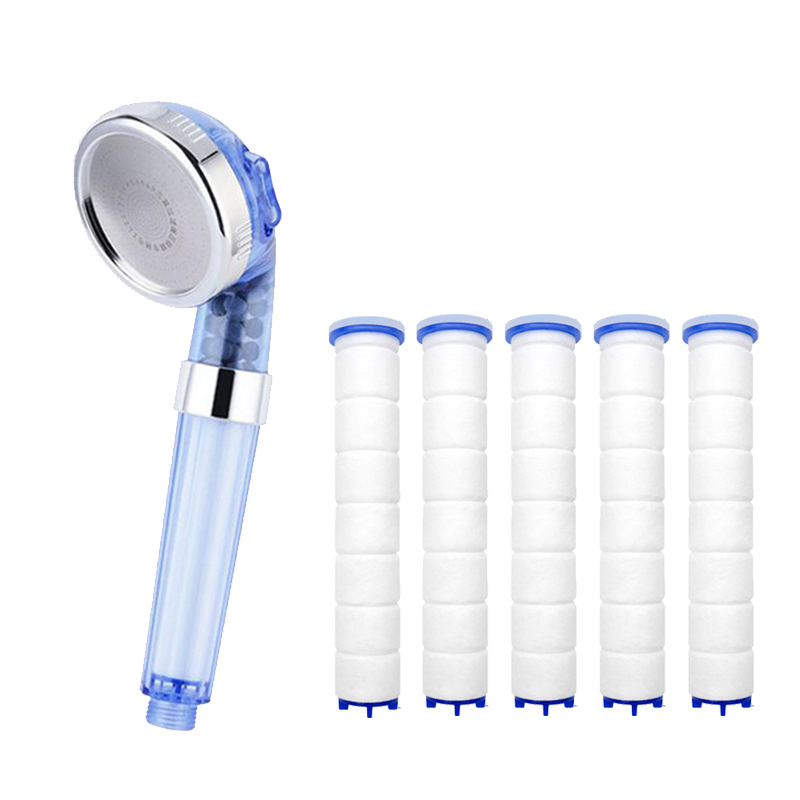  3-Speed Water Outlet Mode High Quality Residual Removal PP Sediment Cartridge Filtered Shower Head Filter Pure Shower 