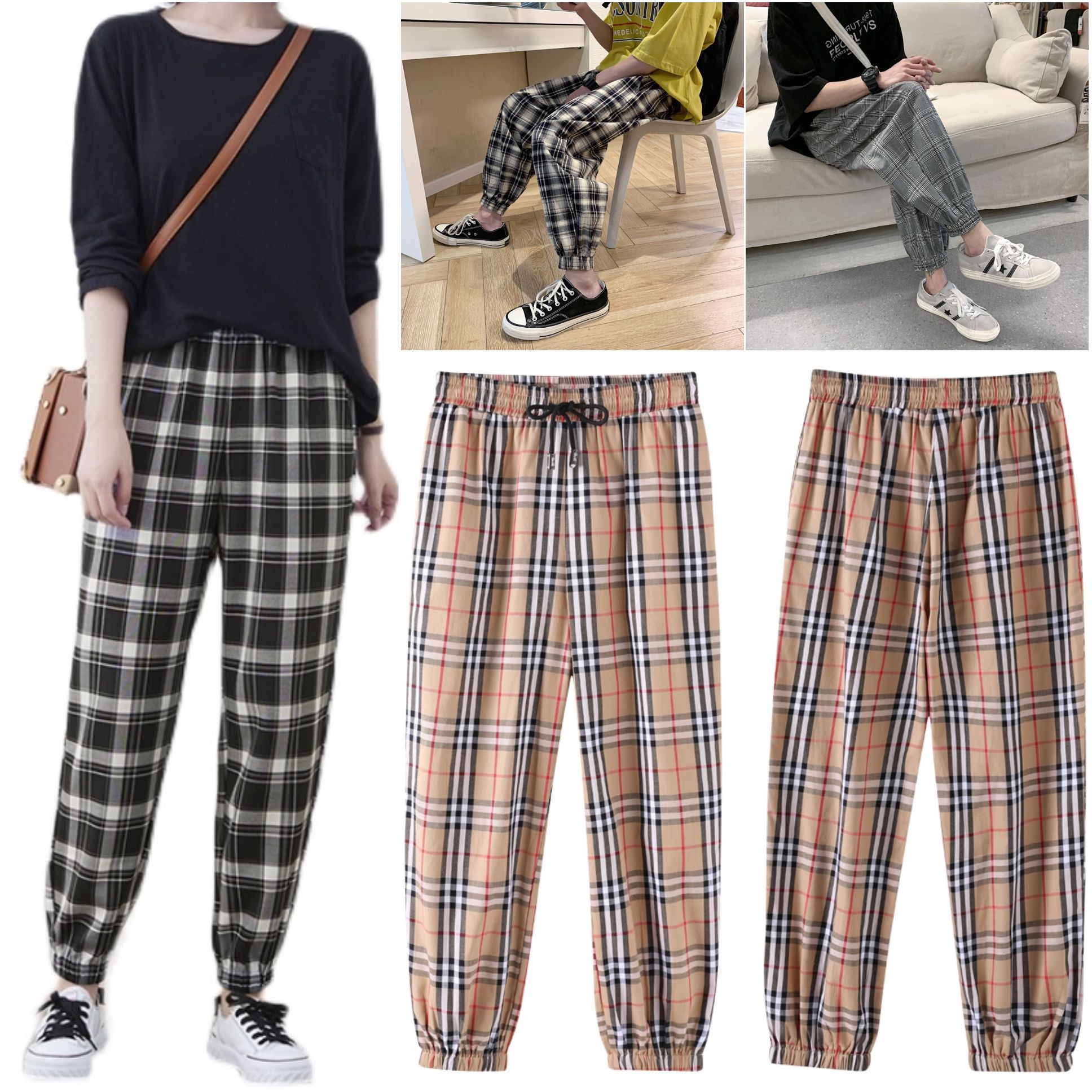 PRANELA PLAID Trending Oversized Jogger 