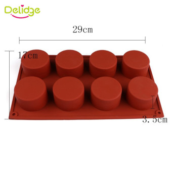 1 Pc 8 Holes Round Shape Silicone Cake Mold 3D Handmade Cupcake Jelly Pudding Cookie Mini Muffin Soap Mold DIY Baking Tools - Intl April 2018 - 2 1 Pc 8 Holes Round Shape Silicone Cake Mold 3D Handmade Cupcake Jelly Pudding Cookie Mini Muffin Soap Mold DIY Baking Tools - intl - 2