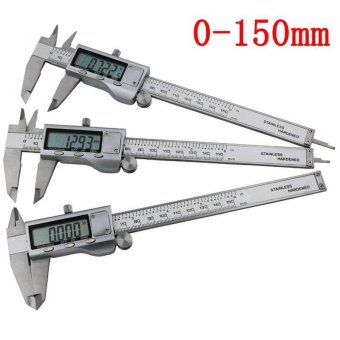 1 PC New Metal 6-Inch 150mm Stainless Electronic Digital VernierCaliper Micrometer Measuring Tools Vernier Calipers - Intl April 2018 - 2 1 PC New Metal 6-Inch 150mm Stainless Electronic Digital VernierCaliper Micrometer Measuring Tools Vernier Calipers - intl - 2