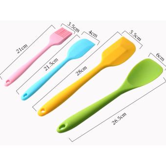 10 Piece Silicone Cooking Utensils,Heat Resistant Multicolor Kitchen Cooking Set Including Brush, Tongs, Spoon, Spatula, Slotted Turner, Ladle, Whisk - Intl June 2018 - 2 10 Piece Silicone cooking utensils,Heat Resistant Multicolor Kitchen Cooking Set Including Brush, Tongs, Spoon, Spatula, Slotted turner, ladle, Whisk - intl - 2
