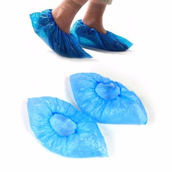 100PCS Medical Waterproof Boot Covers Plastic Disposable ShoeCovers Overshoes - Intl June 2018 - 5 100PCS Medical Waterproof Boot Covers Plastic Disposable ShoeCovers Overshoes - intl - 5