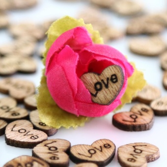 100pcs Rustic Wedding Guest Book Wooden Heart Shapes Embellishments- Intl June 2018 - 2 100pcs Rustic Wedding Guest Book Wooden Heart Shapes Embellishments- intl - 2