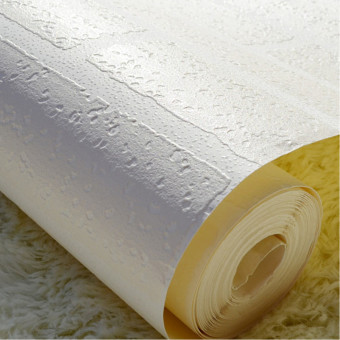 10m Brick Pattern 3D White Textured Non-woven Flocking Wallpaper Wall Paper Roll June 2018 - 4 10m Brick pattern 3D White Textured Non-woven Flocking Wallpaper Wall Paper Roll - 4