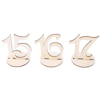 10pcs/Set Wooden Table Numbers Sign Stand Holder For Wedding Party Decor - Intl June 2018 - 3 10pcs/Set Wooden Table Numbers Sign Stand Holder for Wedding Party Decor - intl - 3