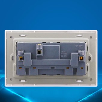 110-250V 13A UK Standard Wall Power Socket Panel 2 Gang LED Light Switch With 13A Wall Socket, Electric Outlet A8-031 - Intl June 2018 - 3 110-250V 13A UK Standard Wall Power Socket Panel 2 Gang LED Light Switch With 13A Wall Socket, Electric Outlet a8-031 - intl - 3
