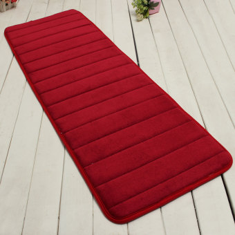 120*40cm Fluffy Anti-Slip Washable Foam Carpet Floor Mat ShaggyArea Rug Kitchen Rose Red June 2018 - 3 120*40cm Fluffy Anti-Slip Washable Foam Carpet Floor Mat ShaggyArea Rug Kitchen Rose red - 3