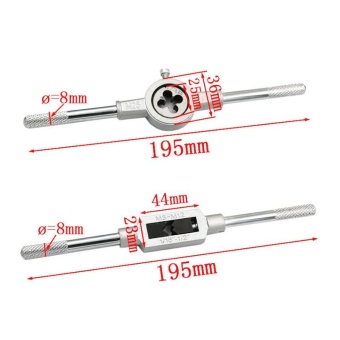 12Pcs/Set Metric Adjustable Taps Dies Wrench Handle Tap And Die KitM3-M12 Screws - Intl July 2018 - 4 12Pcs/Set Metric Adjustable Taps Dies Wrench Handle Tap And Die KitM3-M12 Screws - intl - 4