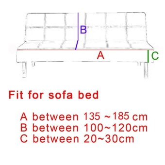 135-185cm Soild Color Elastic Foldable Sofa Bed Cover No Handrail Sofa Slipcovers - Intl June 2018 - 2 135-185cm Soild Color Elastic Foldable Sofa bed Cover No Handrail Sofa Slipcovers - intl - 2