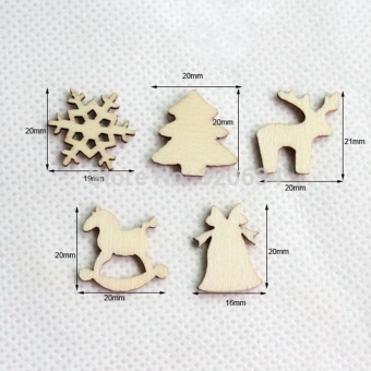 150pcs 20mm Plain Natural Wood Hanging Ornaments DIY Wooden CraftsChristmas Decoration By LuckyG - Intl July 2018 - 4 150pcs 20mm Plain Natural Wood Hanging Ornaments DIY Wooden CraftsChristmas Decoration by LuckyG - intl - 4