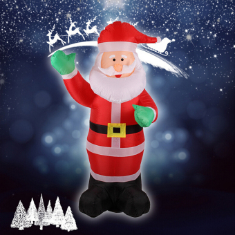 1.8M Inflatable Waving Hand Father Christmas Inflatable SantaClauscute Xmas Decoration 5.9Ft Outdoor Inflatable Statues - Intl June 2018 - 3 1.8M Inflatable Waving Hand Father Christmas Inflatable SantaClauscute Xmas Decoration 5.9Ft Outdoor Inflatable Statues - intl - 3