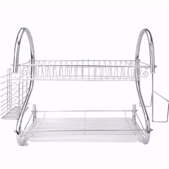 2 Layer Dish Drainer / Kitchen Rack With Mini Portable Fan (Color May Vary) April 2018 - 4 2 Layer Dish Drainer / Kitchen Rack with Mini Portable Fan (Color May Vary) - 4