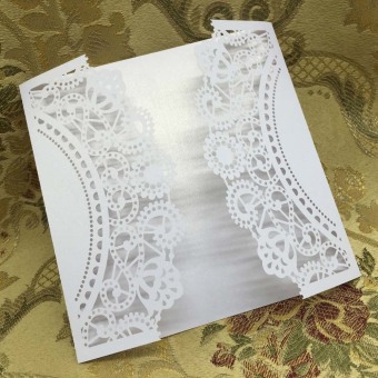 20 Pcs White Laser Cut Wedding Celebration Birthday Party Invitation Card May 2018 - 4 20 pcs White Laser Cut Wedding Celebration Birthday Party Invitation Card - 4