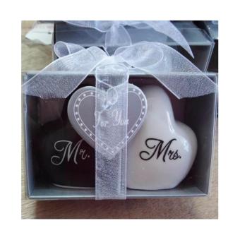 20 Sets Love Heart Mr & Mrs Ceramic Salt And Pepper Shaker Wedding Souvenirs Party Favor Gift For Guest Wholesale June 2018 - 4 20 sets Love Heart Mr & Mrs Ceramic Salt And Pepper Shaker Wedding Souvenirs Party favor Gift For Guest Wholesale - 4