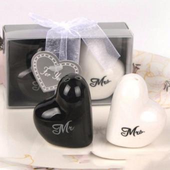 20 Sets Love Heart Mr & Mrs Ceramic Salt And Pepper Shaker Wedding Souvenirs Party Favor Gift For Guest Wholesale June 2018 - 3 20 sets Love Heart Mr & Mrs Ceramic Salt And Pepper Shaker Wedding Souvenirs Party favor Gift For Guest Wholesale - 3