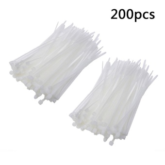 200pcs Self-Locking Network Nylon Plastic Cable Wire Organiser ZipTie Cord Strap Cable Zip Trim Wrap Cable Loop Ties For Wires Tidy(White) - 3x100mm - Intl June 2018 - 3 200pcs Self-Locking Network Nylon Plastic Cable Wire Organiser ZipTie Cord Strap Cable Zip Trim Wrap Cable Loop Ties For Wires Tidy(White) - 3x100mm - intl - 3