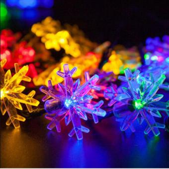 2017 New Arrive 20 LEDs 4.8m Snow Flake Flowers Solar Powered String Fairy Lights Waterproof Outdoor Solar String Lights Decorated Garden Festival(Multi-color) - Intl June 2018 - 3 2017 New arrive 20 LEDs 4.8m Snow Flake Flowers Solar Powered String Fairy Lights Waterproof Outdoor Solar String Lights Decorated Garden Festival(Multi-color) - intl - 3
