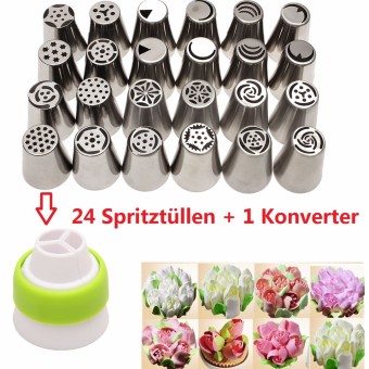 24PCS Russian Icing Piping Nozzles Tips Cake Decorating Sugarcraft Pastry Tool June 2018 - 3 24PCS Russian Icing Piping Nozzles Tips Cake Decorating Sugarcraft Pastry Tool - 3