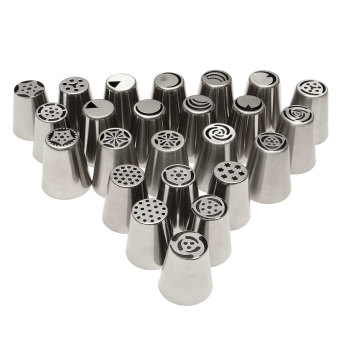 24PCS Russian Icing Piping Nozzles Tips Cake Decorating Sugarcraft Pastry Tool June 2018 - 4 24PCS Russian Icing Piping Nozzles Tips Cake Decorating Sugarcraft Pastry Tool - 4