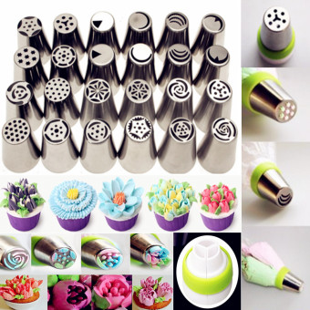 24PCS Russian Icing Piping Nozzles Tips Cake Decorating Sugarcraft Pastry Tool June 2018 - 2 24PCS Russian Icing Piping Nozzles Tips Cake Decorating Sugarcraft Pastry Tool - 2
