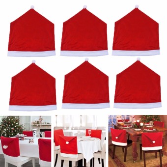 2PCS 6x Christmas Chairs Back Cover Dinner Table Santa Hat Home Party Xmas Decor Gift - Intl May 2018 - 5 2PCS 6x Christmas Chairs Back Cover Dinner Table Santa Hat Home Party Xmas Decor Gift - intl - 5