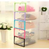 2PCS Clear Plastic Stackable Shoe Box Case Home Storage Container Office Organiser Black - Intl August 2018 - 2 2PCS Clear Plastic Stackable Shoe Box Case Home Storage Container Office Organiser Black - Intl - 2