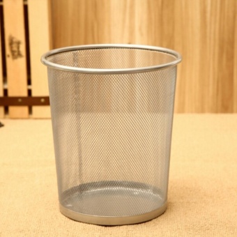 2PCS Office Can Metal Mesh Waste Bin Wastebasket Rubbish Paper Net Trash Basket June 2018 - 2 2PCS Office Can Metal Mesh Waste Bin Wastebasket Rubbish Paper Net Trash Basket - 2